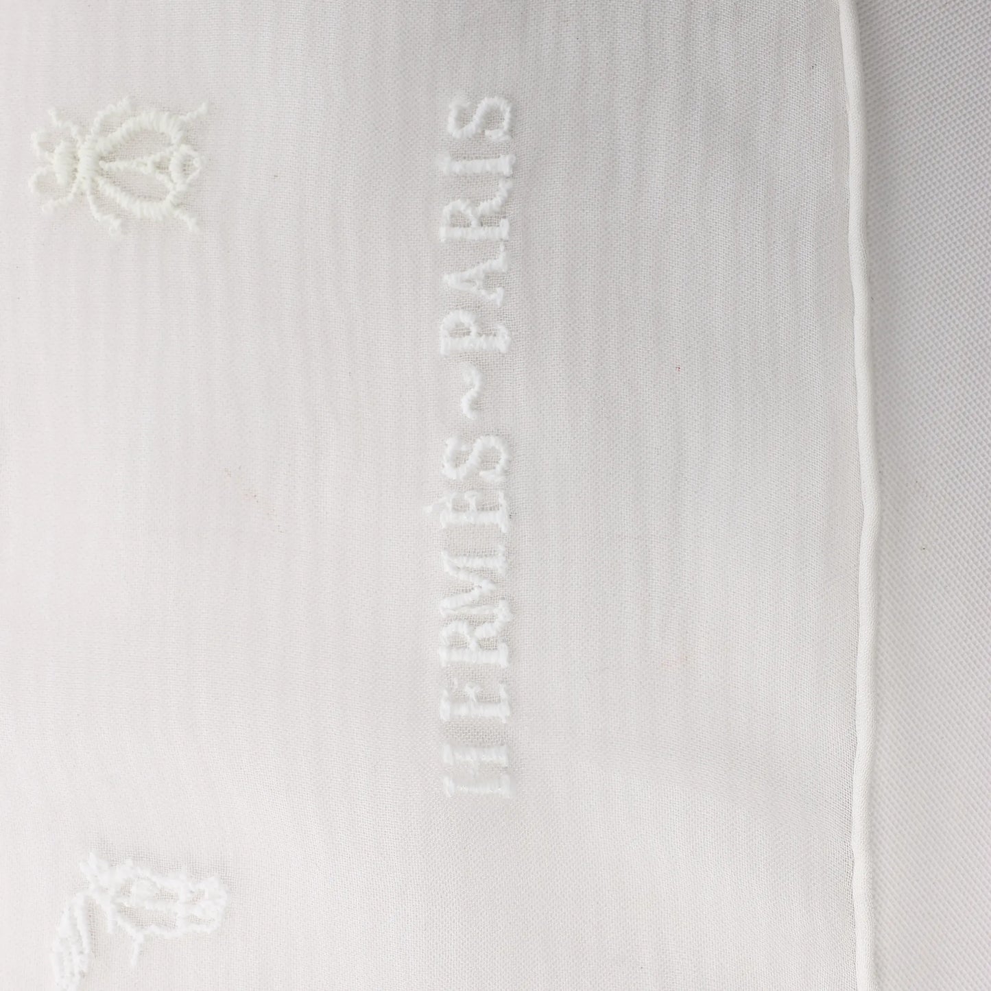 Hermès Carré 100 "Multicharms" Silk handkerchief in White