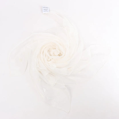 Hermès Carré 100 "Multicharms" Silk handkerchief in White