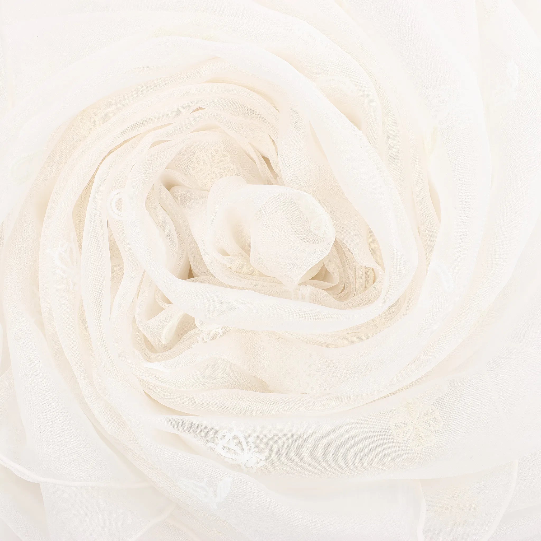 Hermès Carré 100 "Multicharms" Silk handkerchief in White