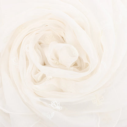 Hermès Carré 100 "Multicharms" Silk handkerchief in White