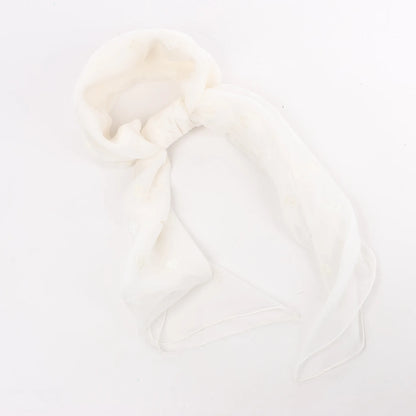 Hermès Carré 100 "Multicharms" Silk handkerchief in White