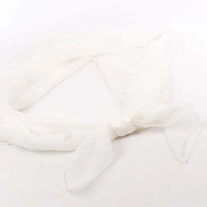 Hermès Carré 100 "Multicharms" Silk handkerchief in White