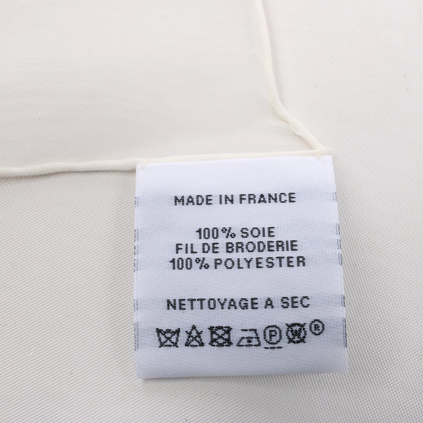 Hermès Carré 100 "Multicharms" Silk handkerchief in White