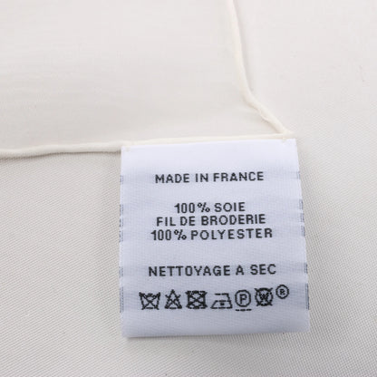 Hermès Carré 100 "Multicharms" Silk handkerchief in White