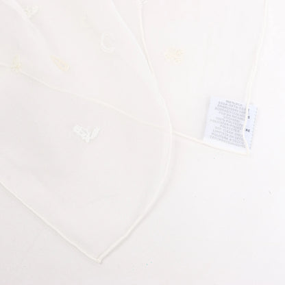 Hermès Carré 100 "Multicharms" Silk handkerchief in White