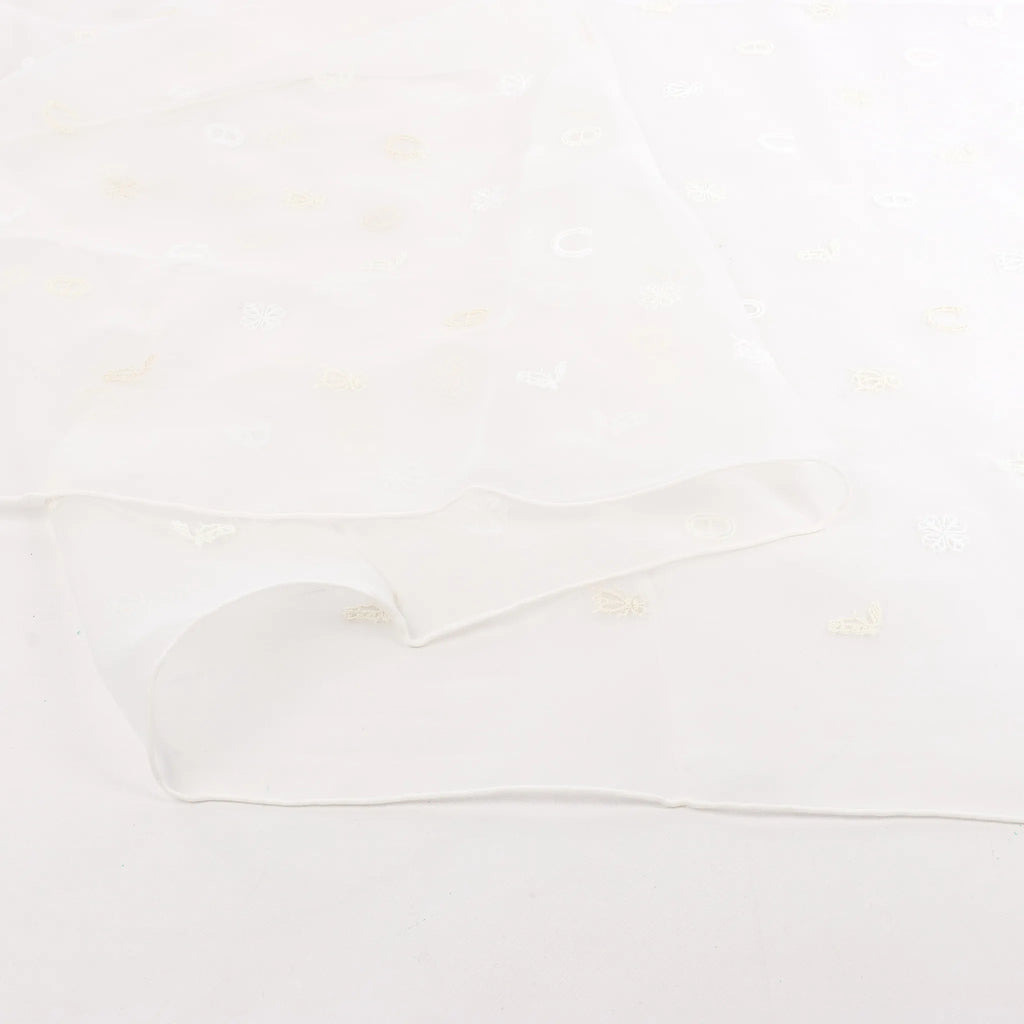 Hermès Carré 100 "Multicharms" Silk handkerchief in White