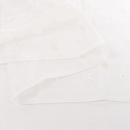 Hermès Carré 100 "Multicharms" Silk handkerchief in White