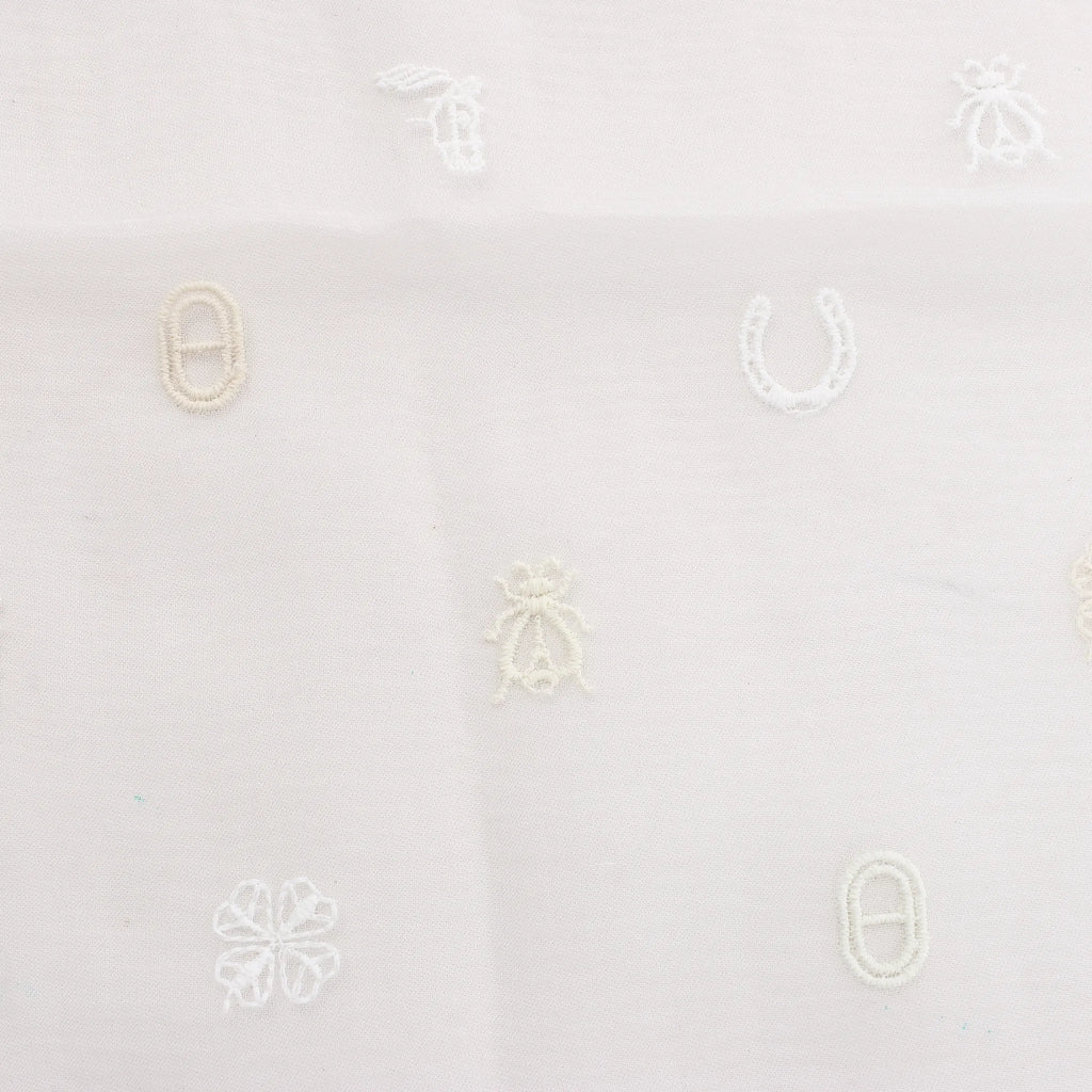 Hermès Carré 100 "Multicharms" Silk handkerchief in White