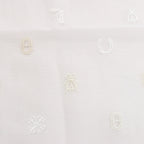 Hermès Carré 100 "Multicharms" Silk handkerchief in White