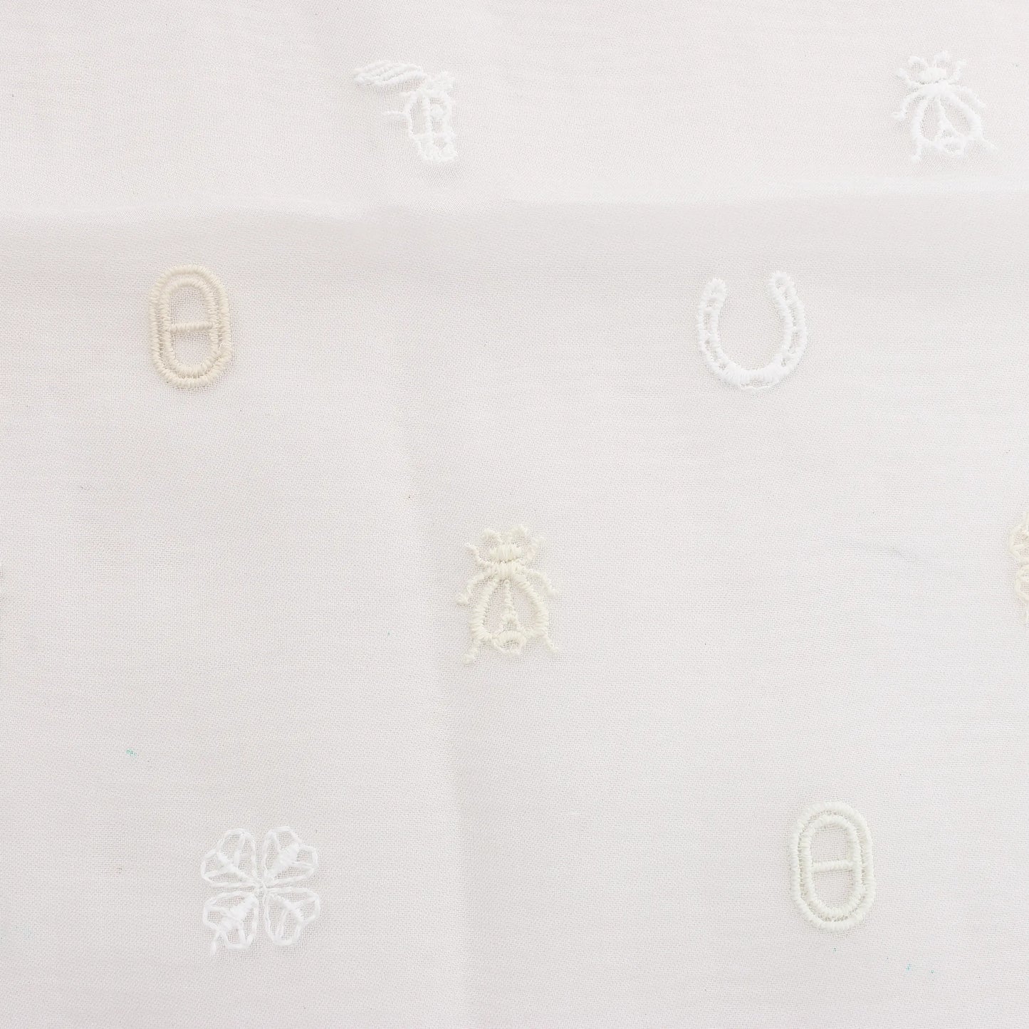 Hermès Carré 100 "Multicharms" Silk handkerchief in White