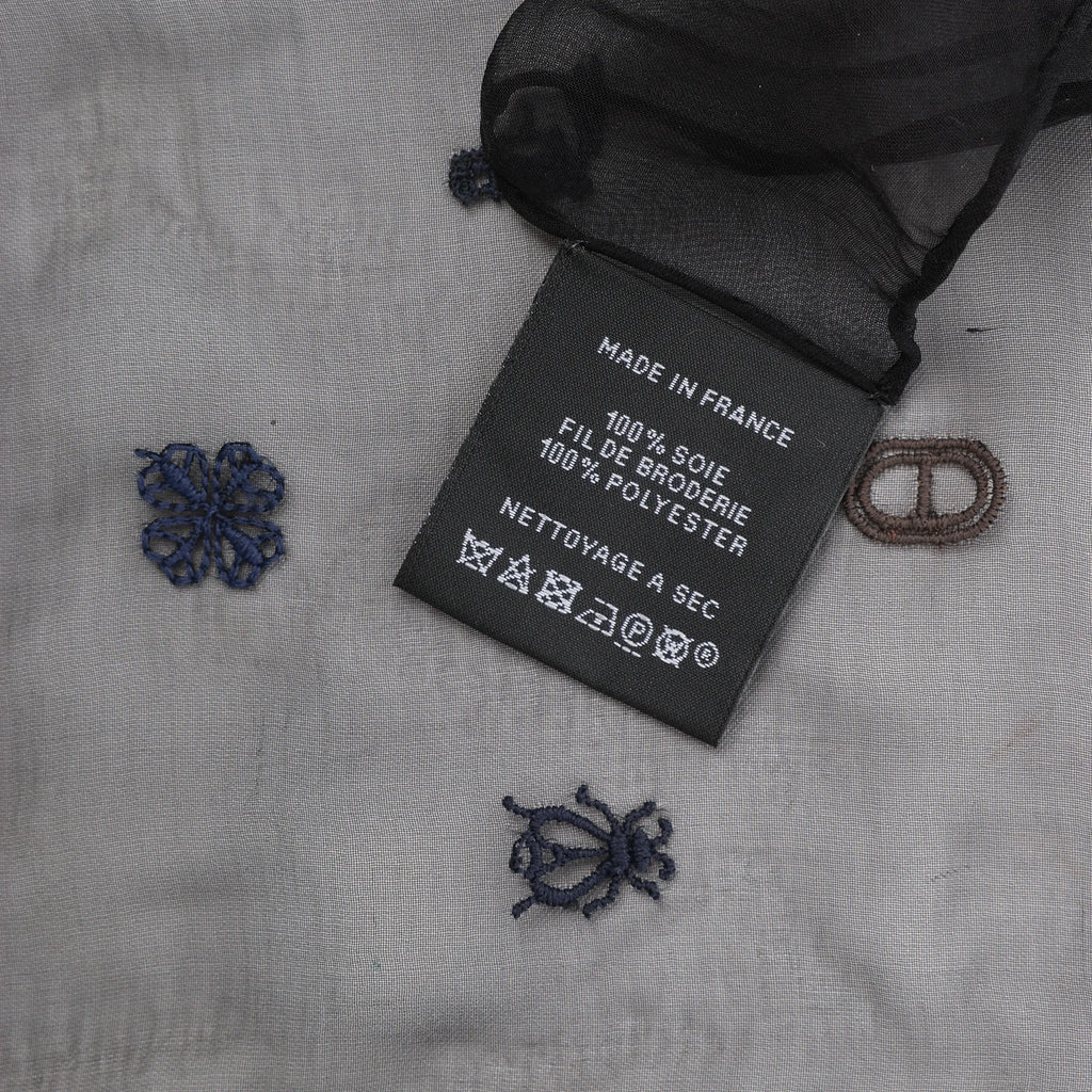 Hermès Carré 100 "Multicharms" Silk handkerchief in Black