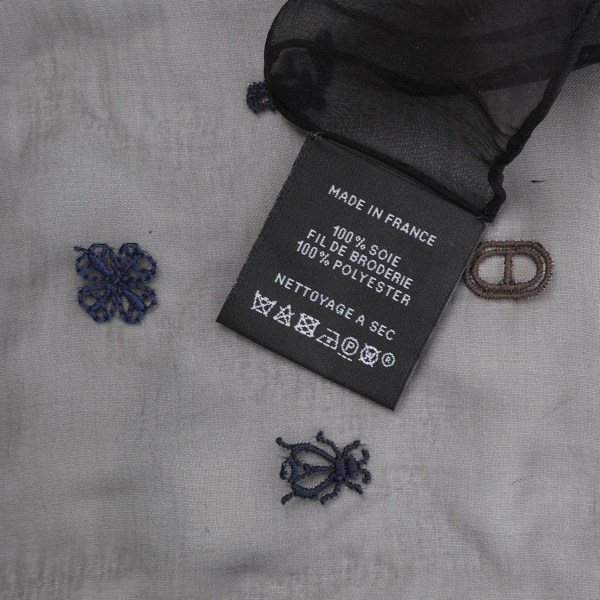 Hermès Carré 100 "Multicharms" Silk handkerchief in Black
