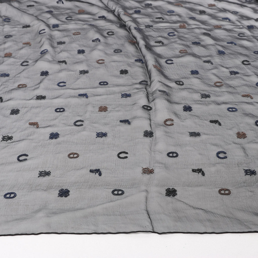 Hermès Carré 100 "Multicharms" Silk handkerchief in Black