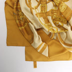 Hermès Carré 140 "BRIDES de GALA" Silk handkerchief in Brown