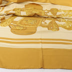 Hermès Carré 140 "BRIDES de GALA" Silk handkerchief in Brown