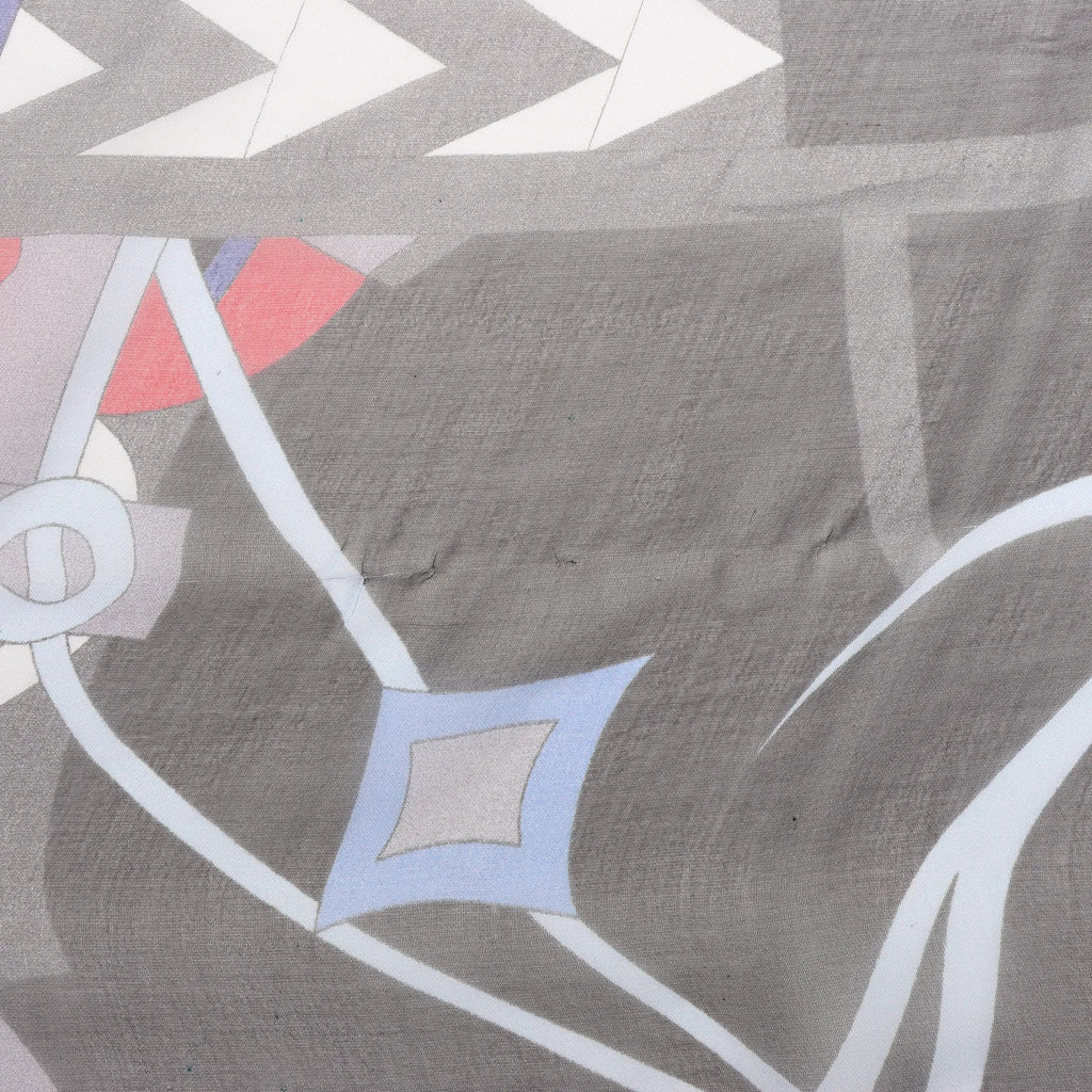 Hermès Carré 140 "CHEVAUX DE KARNAK" Silk handkerchief in Gray
