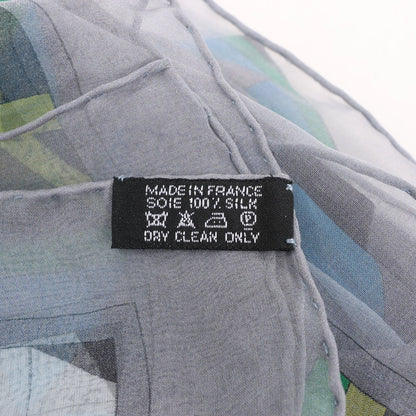 Hermès Carré 140 "CHEVAUX DE KARNAK" Silk handkerchief in Gray