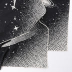Hermès Carré 140 "Clair De Lune" Cashmere x Silk Scarve in Black