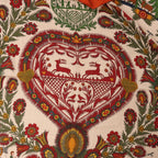 Hermès Carré 140 "Decoupages" Cashmere x Silk handkerchief in Orange
