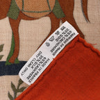 Hermès Carré 140 "Decoupages" Cashmere x Silk handkerchief in Orange