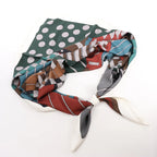Hermès Carré 140 "ONE TWO THREE AND AWAY WE GO" Silk handkerchief in Gray