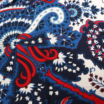 Hermès Carré 140 "PAISLEY FROM PAISLEY" Cashmere & Silk handkerchief in Navy Blue