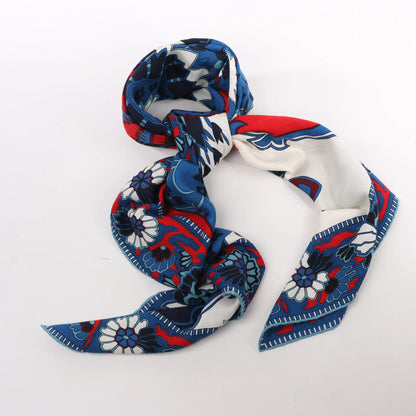 Hermès Carré 140 "PAISLEY FROM PAISLEY" Cashmere & Silk handkerchief in Navy Blue