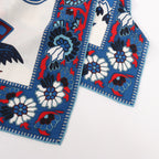 Hermès Carré 140 "PAISLEY FROM PAISLEY" Cashmere & Silk handkerchief in Navy Blue