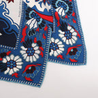 Hermès Carré 140 "PAISLEY FROM PAISLEY" Cashmere & Silk handkerchief in Navy Blue