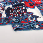 Hermès Carré 140 "PAISLEY FROM PAISLEY" Cashmere & Silk handkerchief in Navy Blue