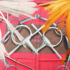 Hermès Carré 140 "Projets Carres au Crayon" Silk handkerchief in Pink
