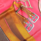 Hermès Carré 140 "Projets Carres au Crayon" Silk handkerchief in Pink
