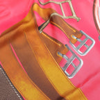 Hermès Carré 140 "Projets Carres au Crayon" Silk handkerchief in Pink