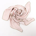 Hermès Carré 140 "SUITE ET POURSUITE" Silk handkerchief in Pink