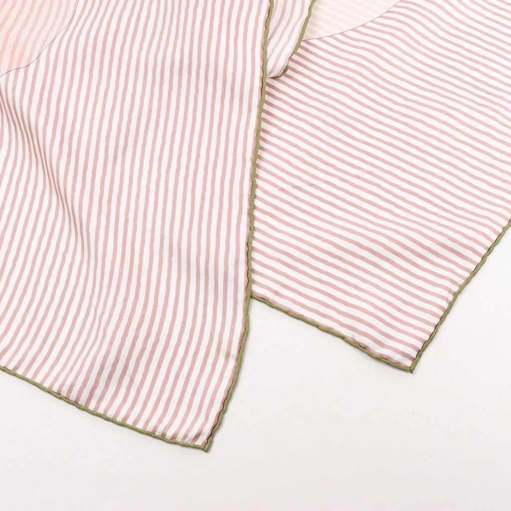 Hermès Carré 140 "SUITE ET POURSUITE" Silk handkerchief in Pink