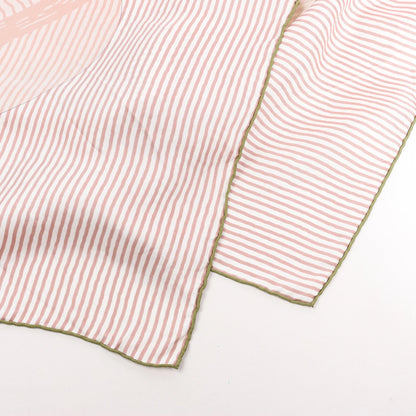 Hermès Carré 140 "SUITE ET POURSUITE" Silk handkerchief in Pink