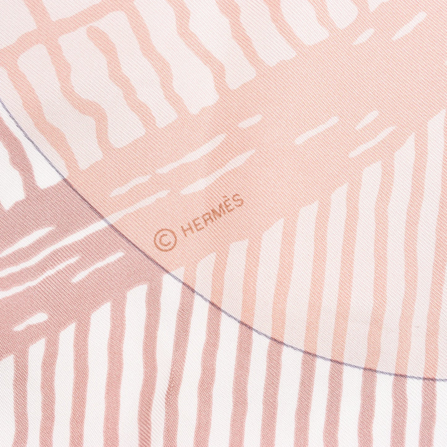 Hermès Carré 140 "SUITE ET POURSUITE" Silk handkerchief in Pink