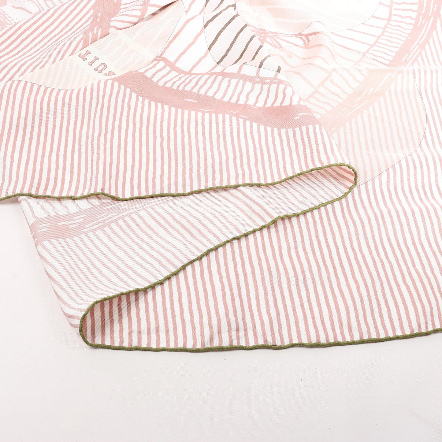 Hermès Carré 140 "SUITE ET POURSUITE" Silk handkerchief in Pink