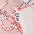 Hermès Carré 140 "Caleche Mors et Bouteilles" Silk handkerchief in Pink x Beige
