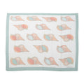 Hermès Carré "Shell" Cotton handkerchief in Blue