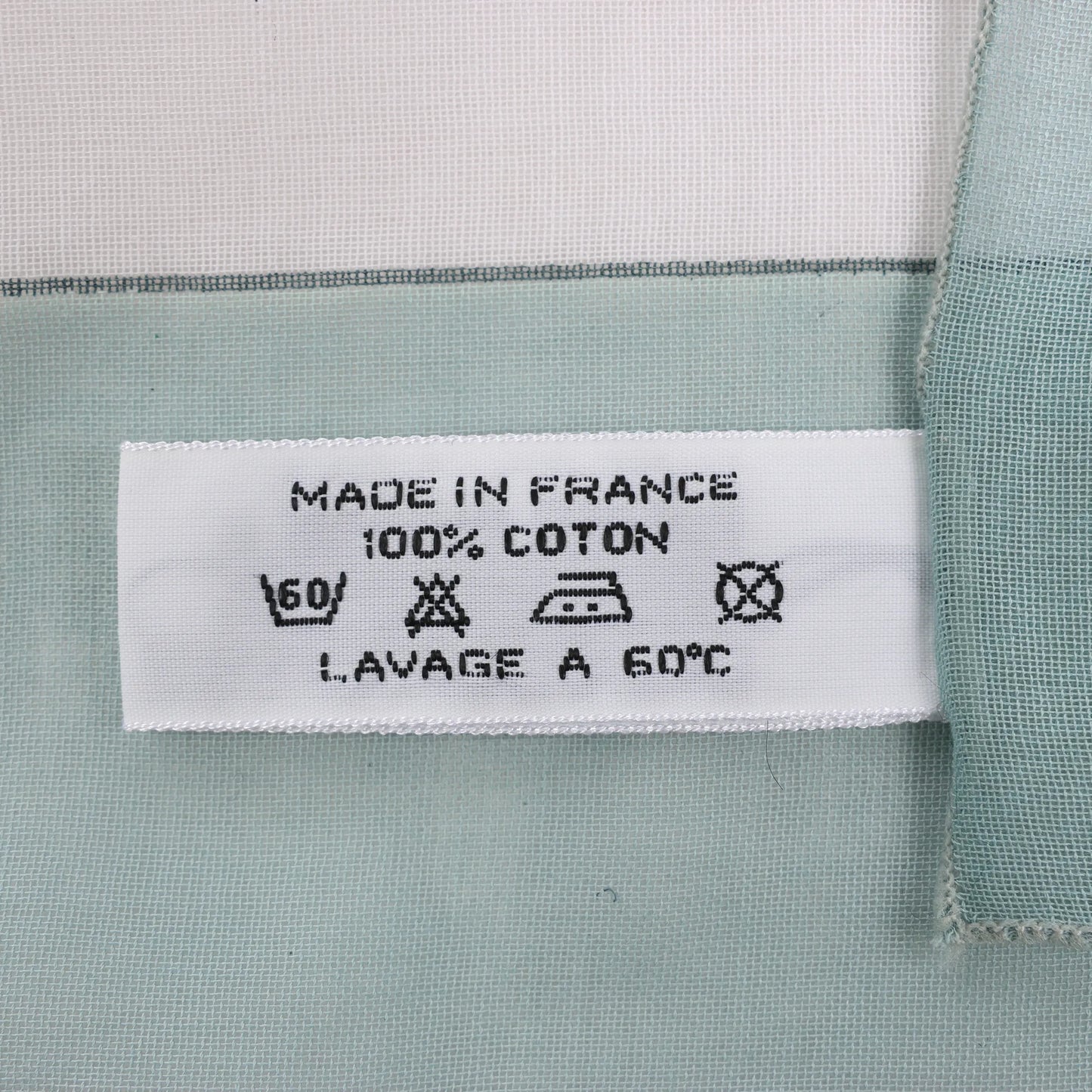 Mouchoir Hermès Carré « Coquillage » en coton bleu