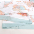 Hermès Carré "Shell" Cotton handkerchief in Blue