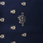 Pañuelo de seda Hermès Carré 70 "soleil de soie" en azul