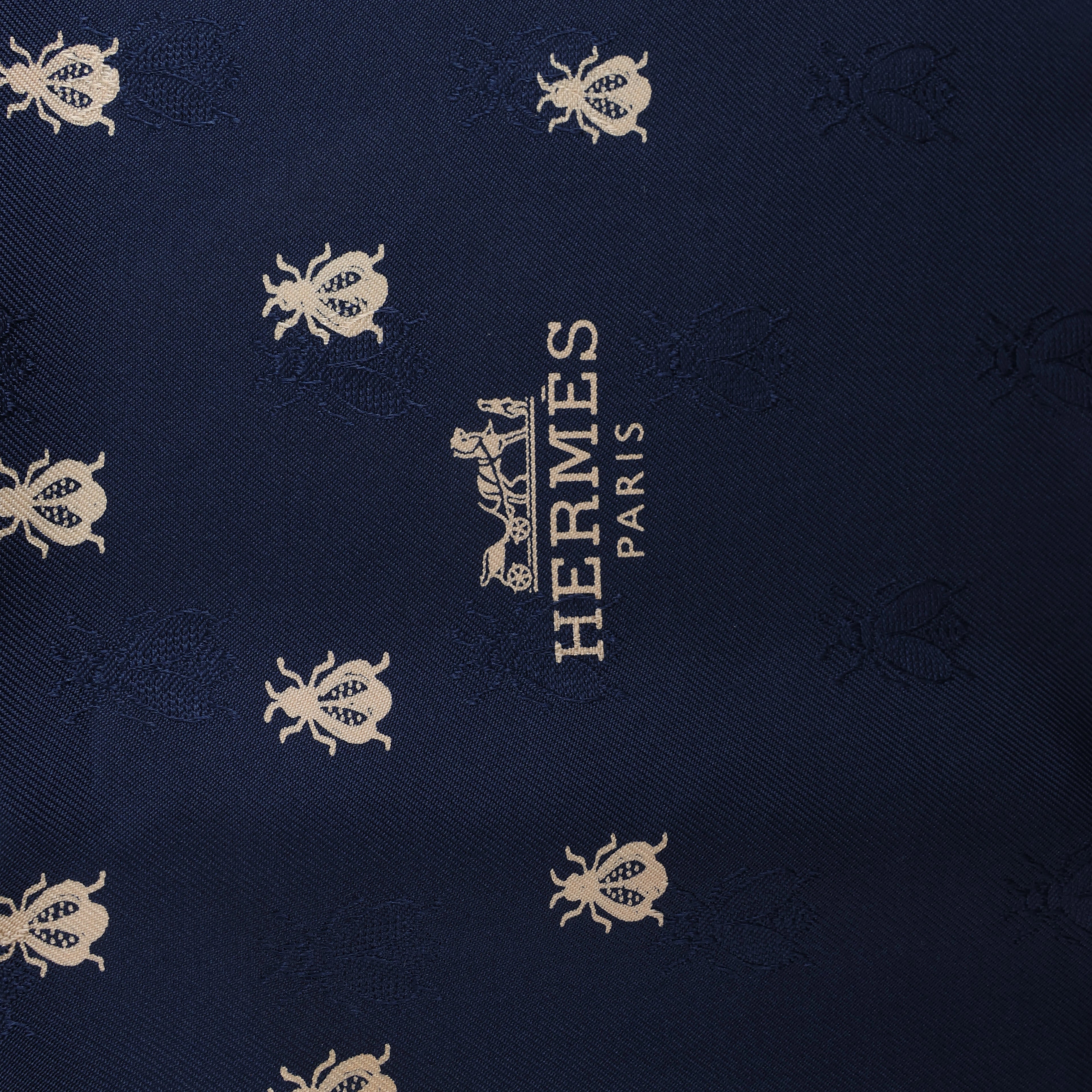 Pañuelo de seda Hermès Carré 70 "soleil de soie" en azul