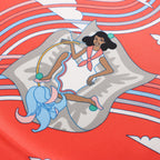 Hermès Carré 70 "CARRES VOLANTS" Silk handkerchief in Red