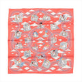 Hermès Carré 70 "CARRES VOLANTS" Silk handkerchief in Red