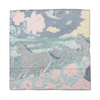Hermès Carré 70 "Drunk by the wind" Silk handkerchief in Gray