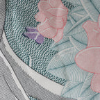 Hermès Carré 70 "Drunk by the wind" Silk handkerchief in Gray
