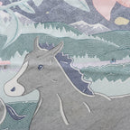 Hermès Carré 70 "Drunk by the wind" Silk handkerchief in Gray