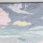 Hermès Carré 70 "Drunk by the wind" Silk handkerchief in Gray